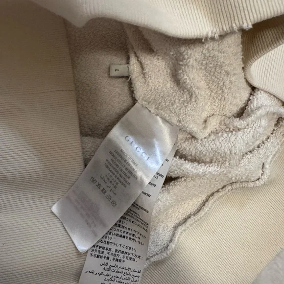 Gucci Oversized Distressed Logo Hoodie Sweatshirt